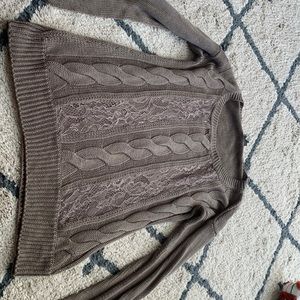 Brown knit sweater